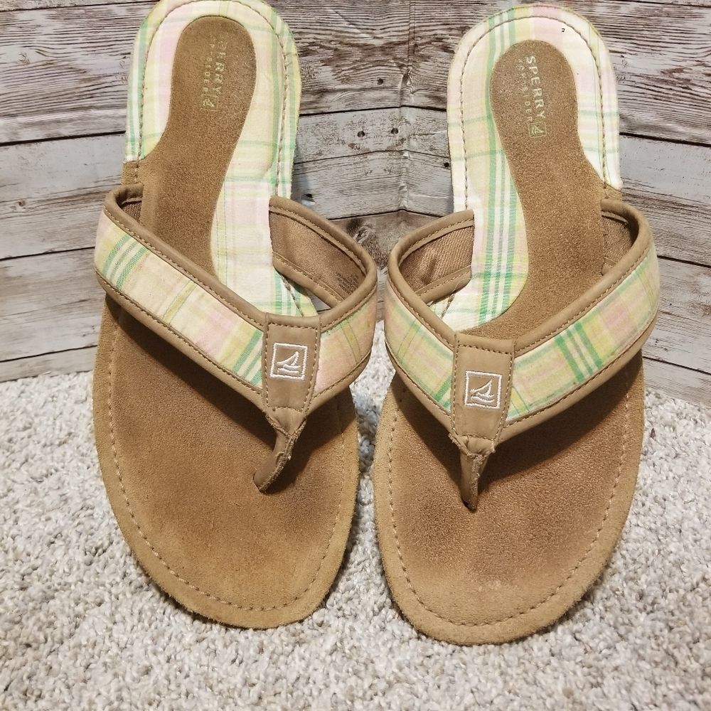 Sperry Women's Tan and Cream Sandals